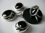 Ring silver onyx
