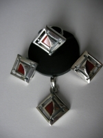 Carnelian silver ring