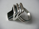Silver Onyx Ring