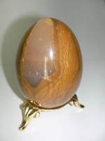 Onyx Egg with Stone Wood without stand