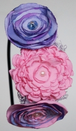 Handmade tiara flowers