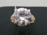 Silver ring with gold applique