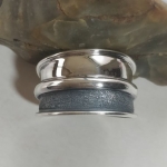 Silver ring wide open