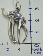 Silver pendant elephant