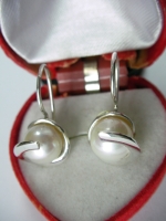 Silver earrings