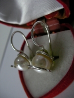 Silver earrings