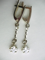 Silver earrings