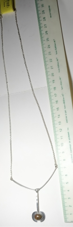 Silver necklace agate