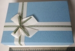 Middle rectangular light blue gift box