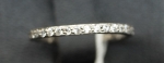 Unique handmade silver ring with zircon