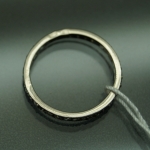 Unique handmade silver ring with zircon
