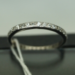 Unique handmade silver ring with zircon