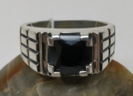 Unique Silver ring Phianite