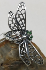 Unique Silver ring Dragonfly
