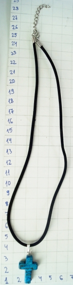 Pendant natural stone onyx cross